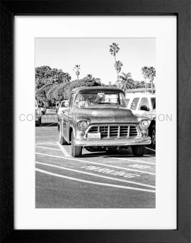 Poster Kalifornien ’Classic Car’ K31 - Schwarz 3cm