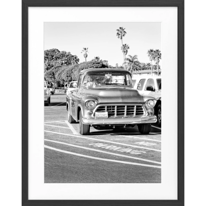 Poster Kalifornien ’Classic Car’ K31 - Schwarz matt