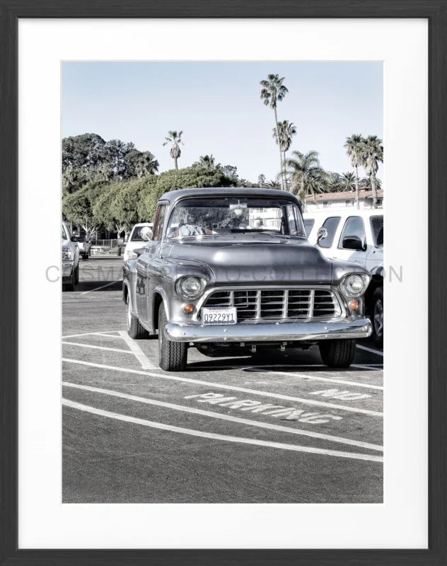 Poster Kalifornien ’Classic Car’ K31 - Schwarz matt