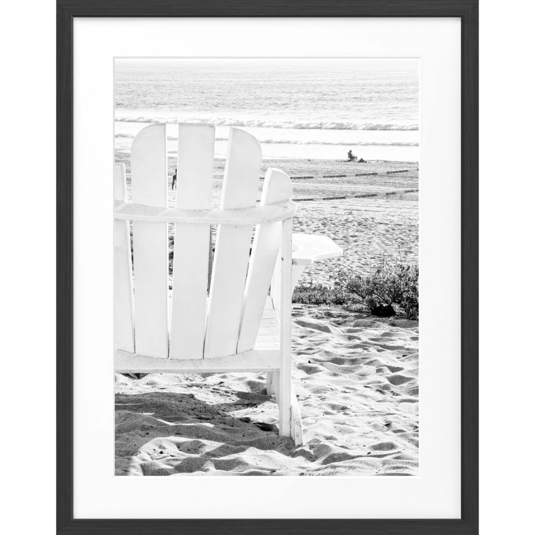 Poster Kalifornien ’Deckchair’ K178 - Schwarz matt