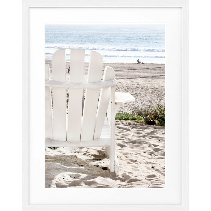 Poster Kalifornien ’Deckchair’ K178 - Weiss 1.5cm