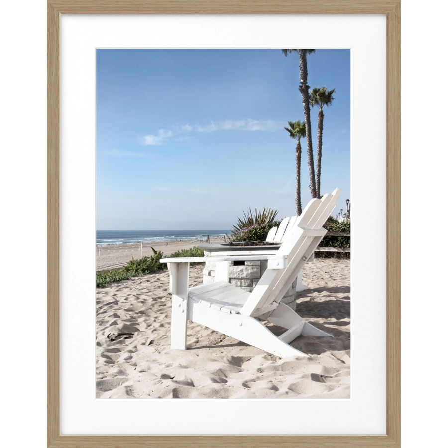 Poster Kalifornien ’Deckchair’ K179 - Eiche Furnier