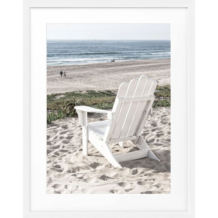 Poster Kalifornien ’Deckchair’ K180 - Weiss 1.5cm