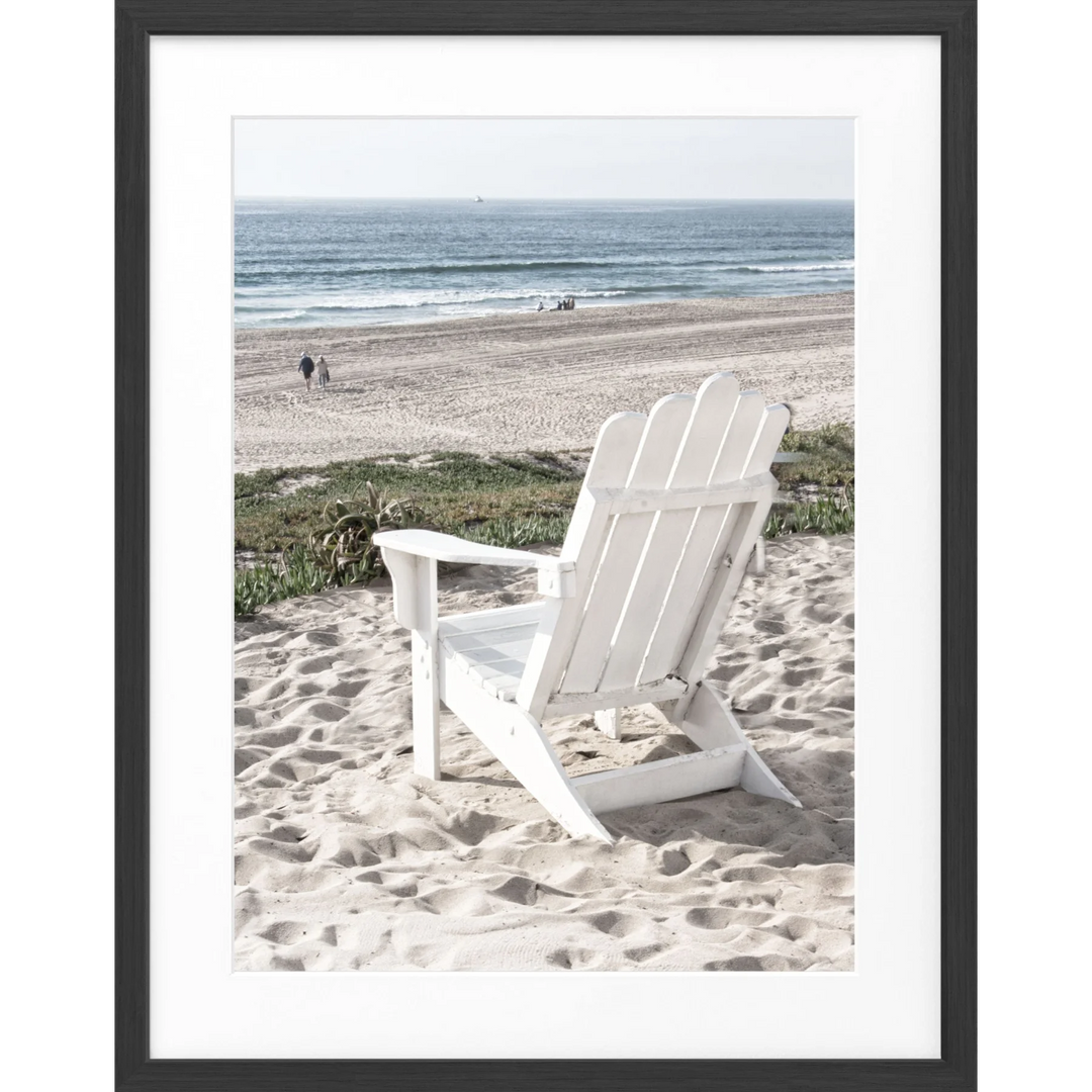 Poster Kalifornien ’Deckchair’ K180 - Schwarz matt