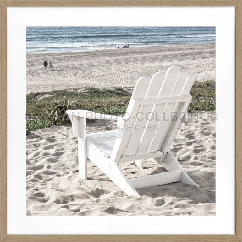 Poster Kalifornien ’Deckchair’ K180Q - Eiche Furnier