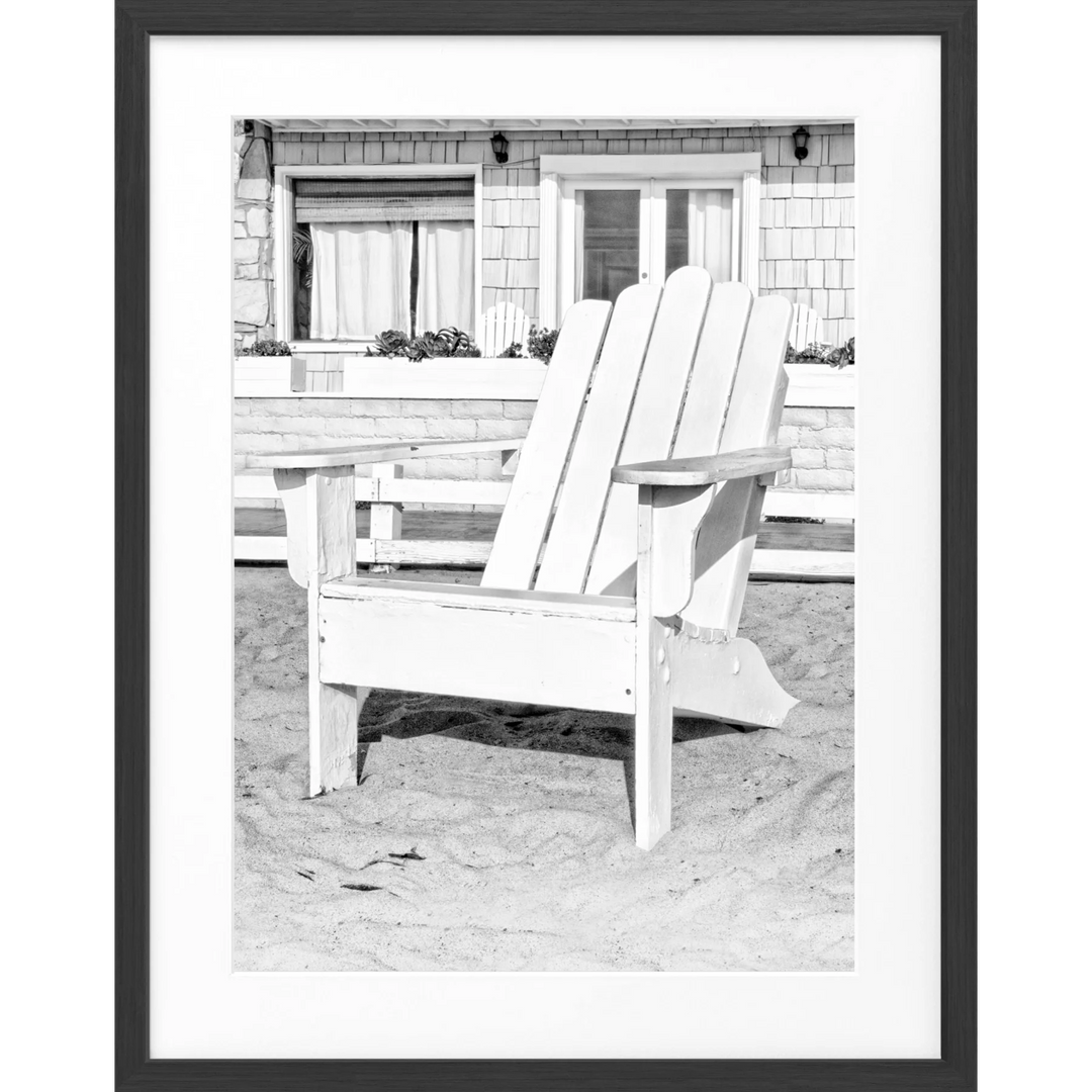 Poster Kalifornien ’Deckchair’ K182 - Schwarz matt