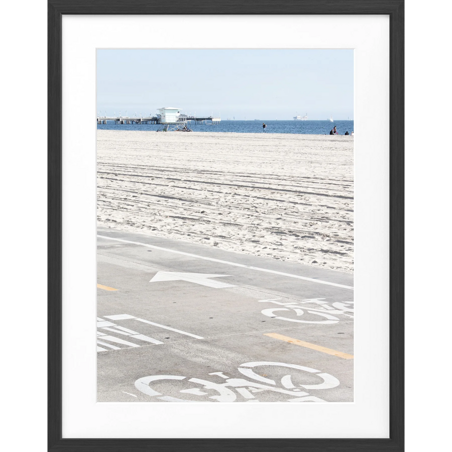 Poster Kalifornien ’Huntington Beach’ K139 - Schwarz