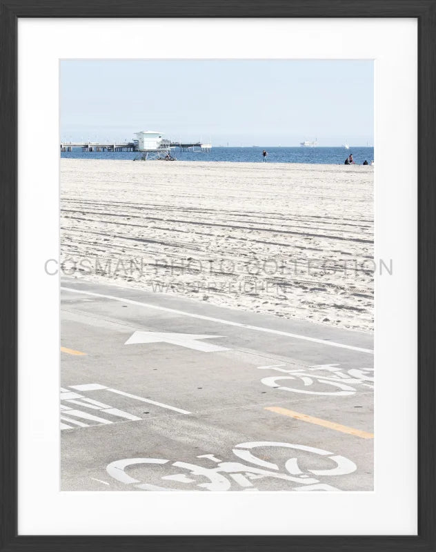 Poster Kalifornien ’Huntington Beach’ K139 - Schwarz
