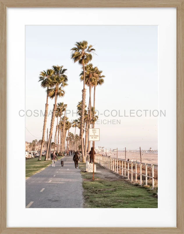 Poster Kalifornien ’Huntington Beach’ K152 - Eiche