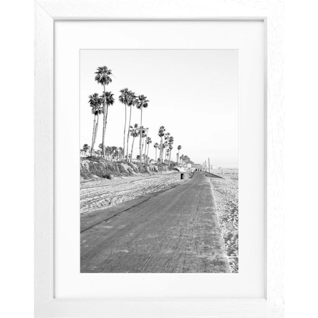 Poster Kalifornien ’Huntington Beach’ K153 - Weiss 3cm
