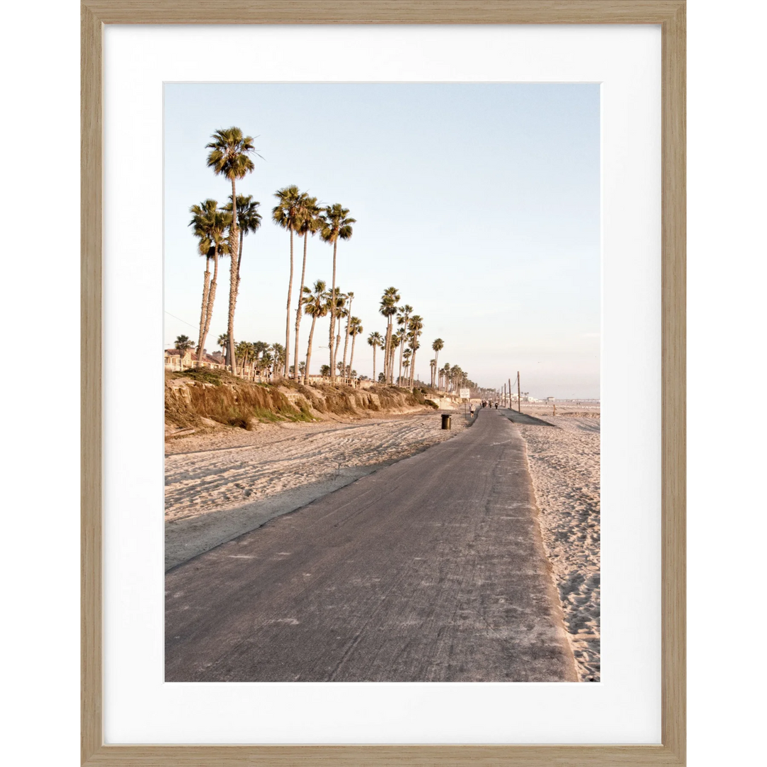 Poster Kalifornien ’Huntington Beach’ K153 - Eiche