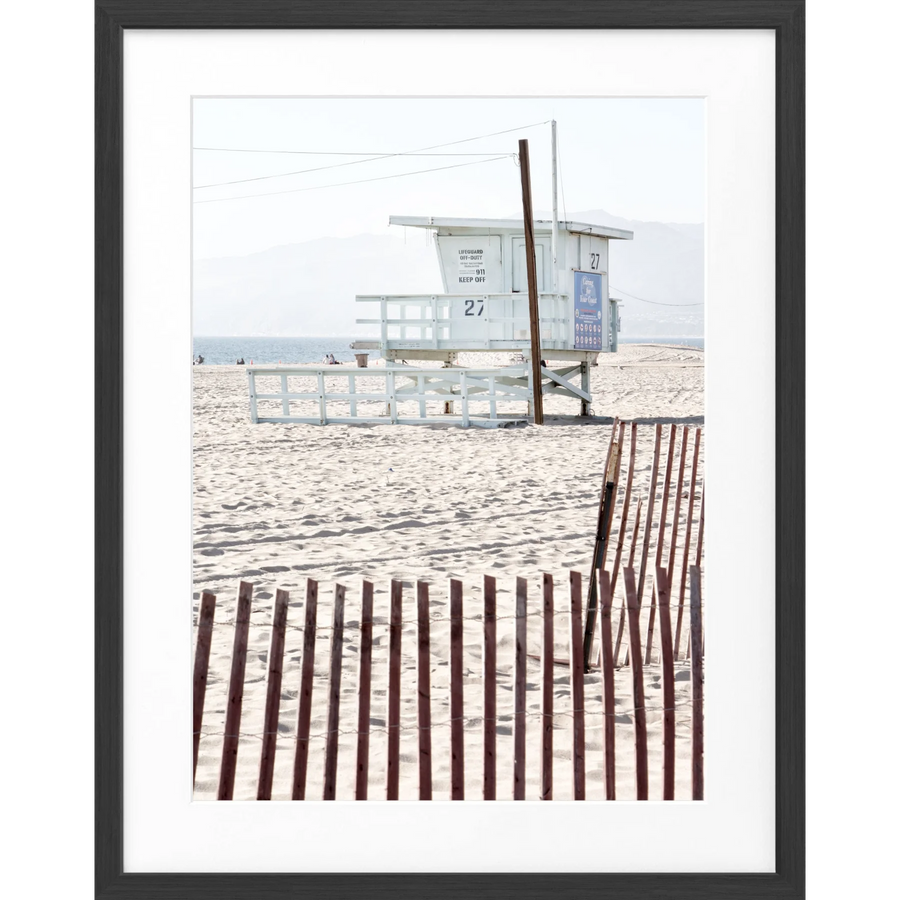 Poster Kalifornien ’Lifeguard’ K122 - Schwarz matt