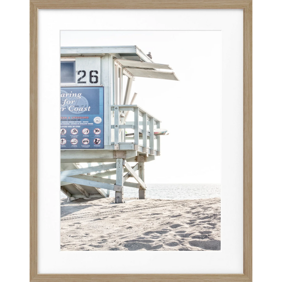 Poster Kalifornien ’Lifeguard’ K126 - Eiche Furnier