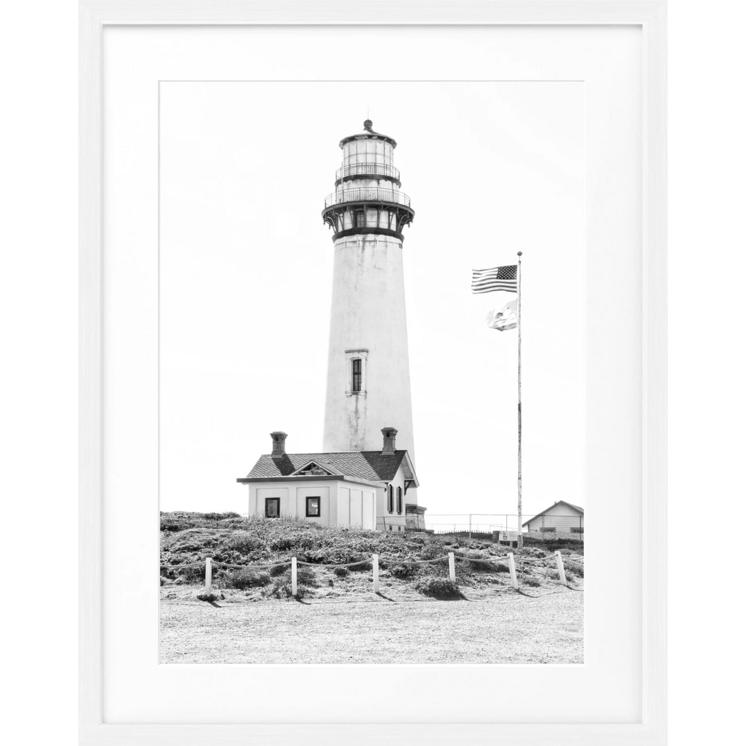 Poster Kalifornien ’Lighthouse’ L03 - Weiss 1.5cm