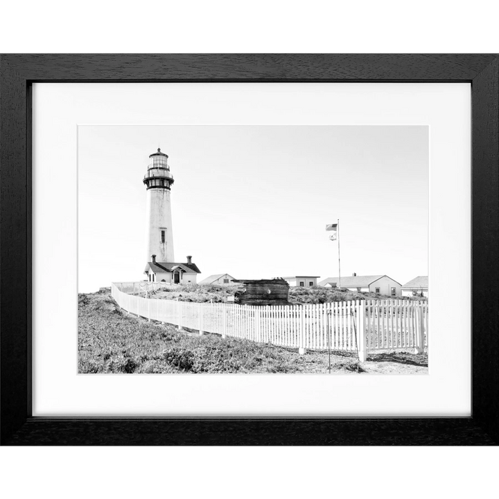 Poster Kalifornien ’Lighthouse’ L04 - Schwarz 3cm