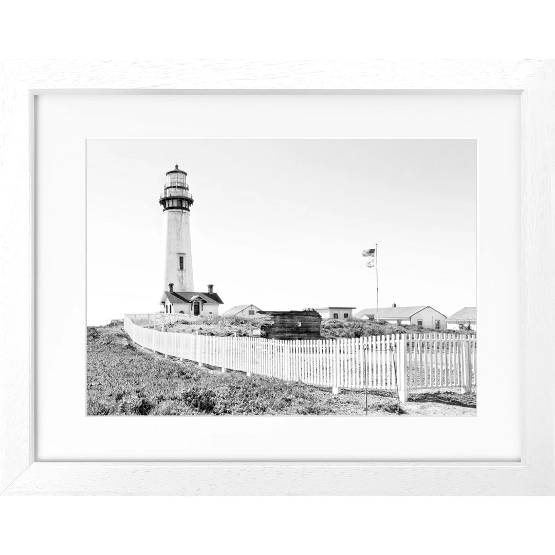 Poster Kalifornien ’Lighthouse’ L04 - Weiss 3cm