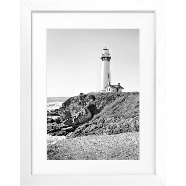 Poster Kalifornien ’Lighthouse’ L06 - Weiss 3cm