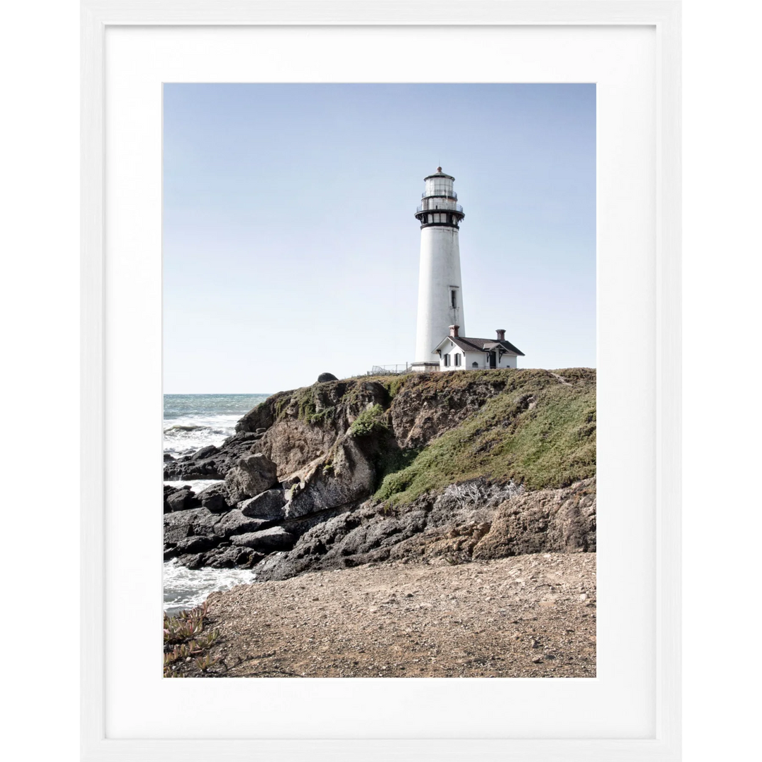 Poster Kalifornien ’Lighthouse’ L06 - Weiss 1.5cm