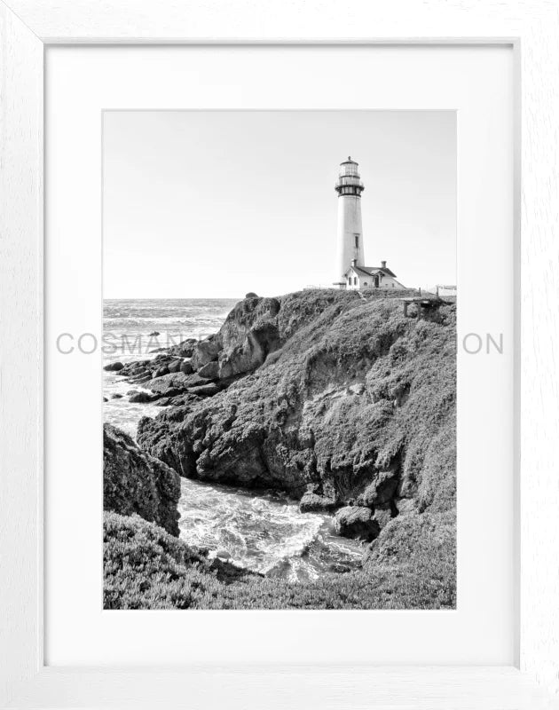 Poster Kalifornien ’Lighthouse’ L07 - Weiss 3cm