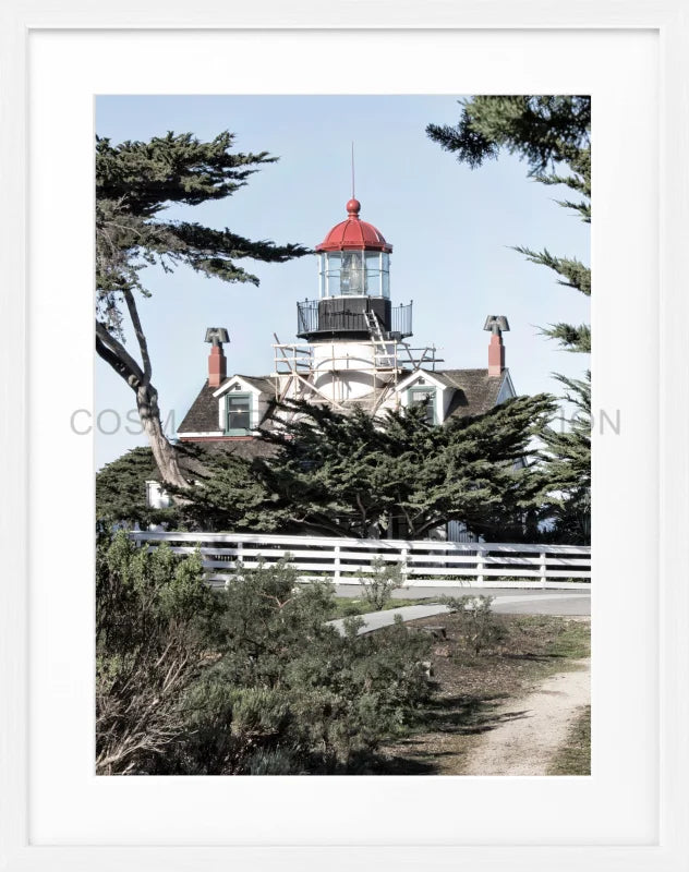 Poster Kalifornien ’Lighthouse’ L09 - Weiss 1.5cm