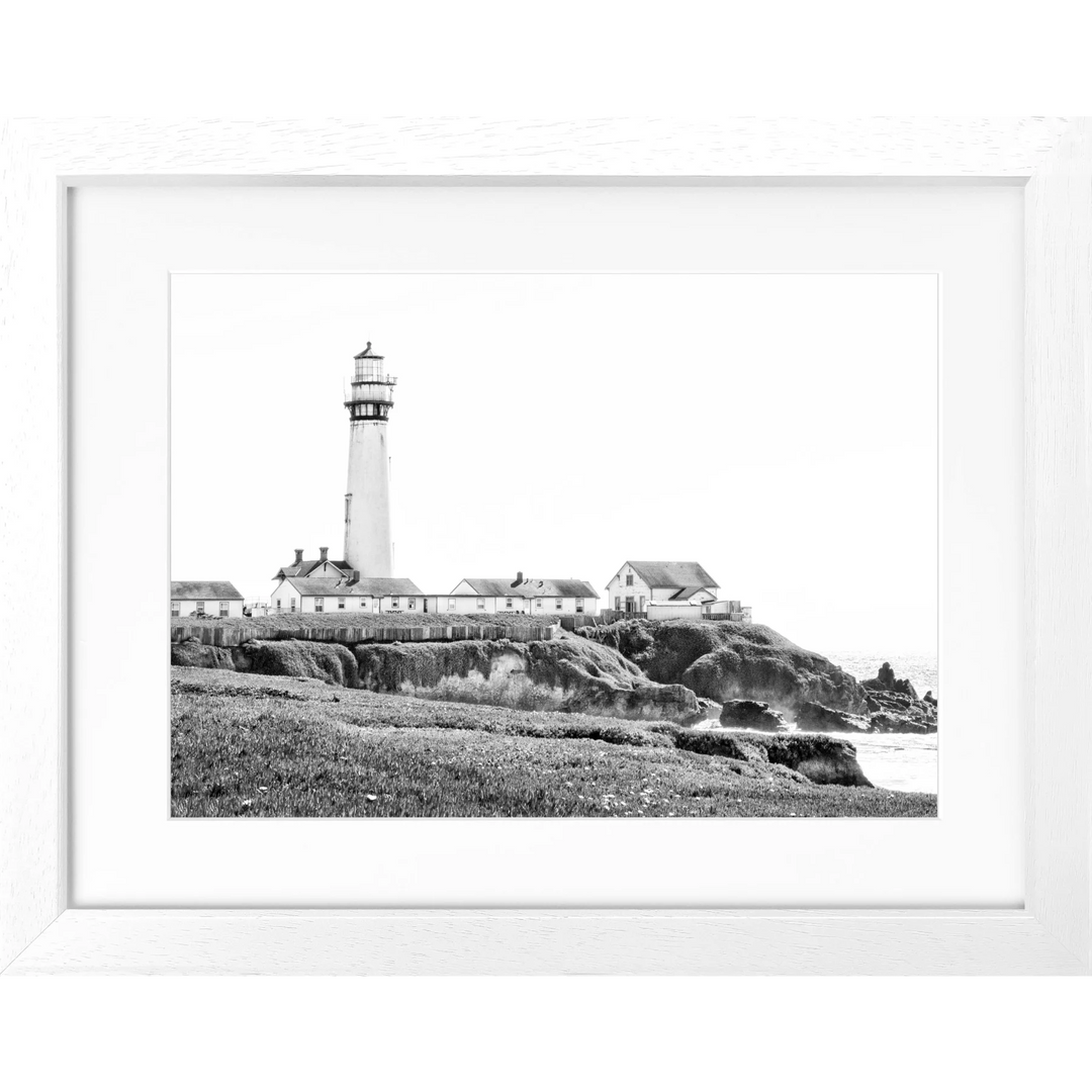 Poster Kalifornien ’Lighthouse’ L10 - Weiss 3cm