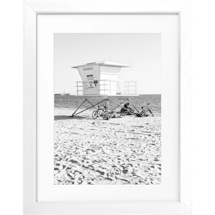 Poster Kalifornien Long Beach ’Lifeguard’ K140 - Weiss
