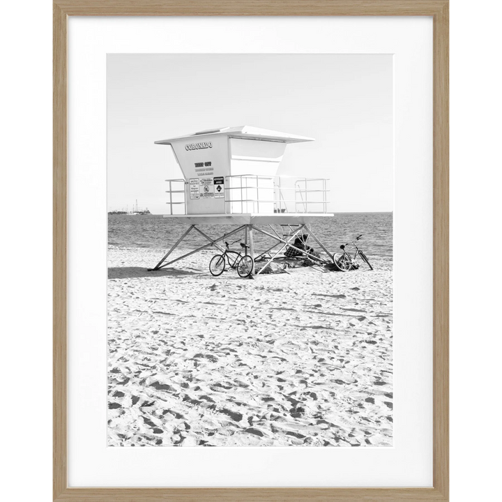 Poster Kalifornien Long Beach ’Lifeguard’ K140 - Eiche