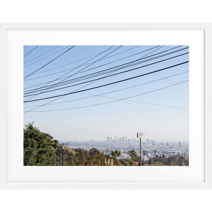 Poster Kalifornien Los Angeles K138 - Weiss 1.5cm / Motiv: