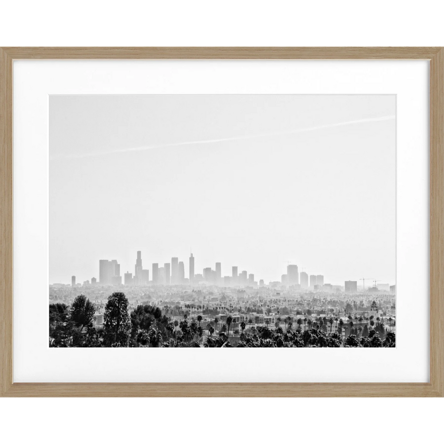 Poster Kalifornien Los Angeles ’Skyline’ HW10 - Eiche