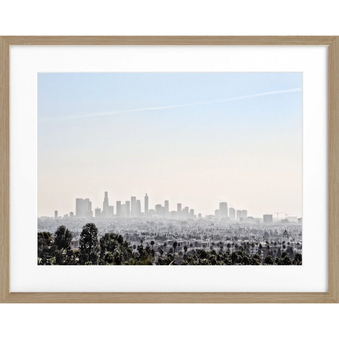 Poster Kalifornien Los Angeles ’Skyline’ HW10 - Eiche