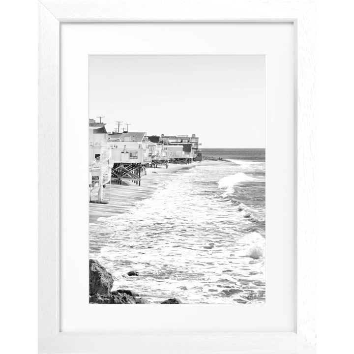 Poster Kalifornien Malibu ’Beach House’ K53 - Weiss 3cm