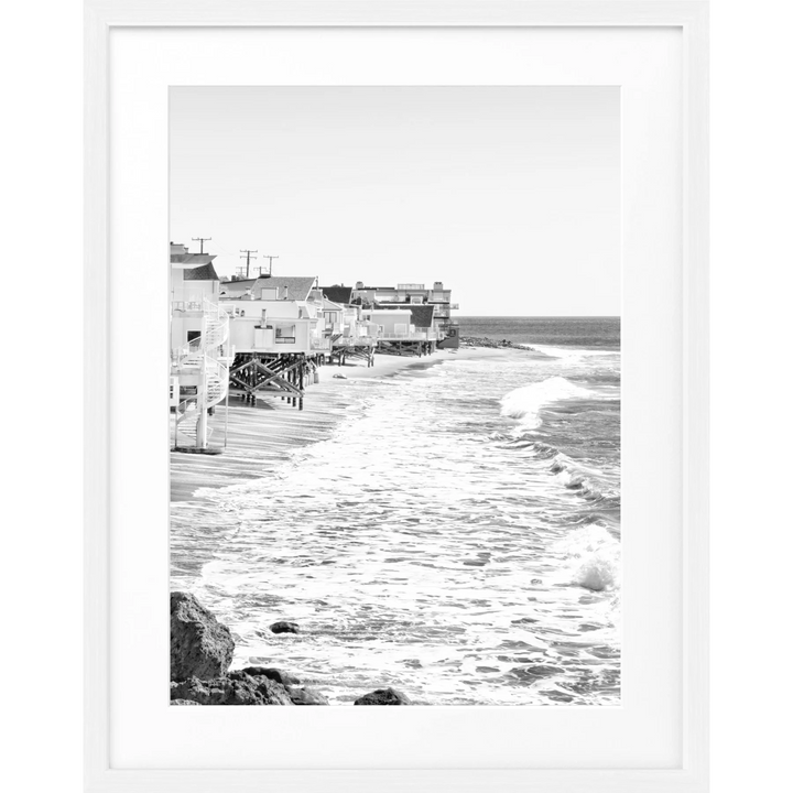 Poster Kalifornien Malibu ’Beach House’ K53 - Weiss