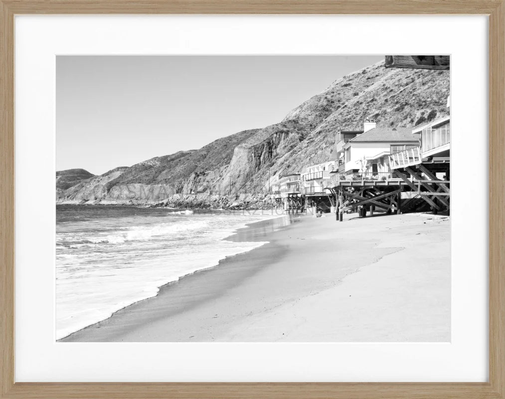 Poster Kalifornien Malibu ’Beach House’ K57 - Eiche