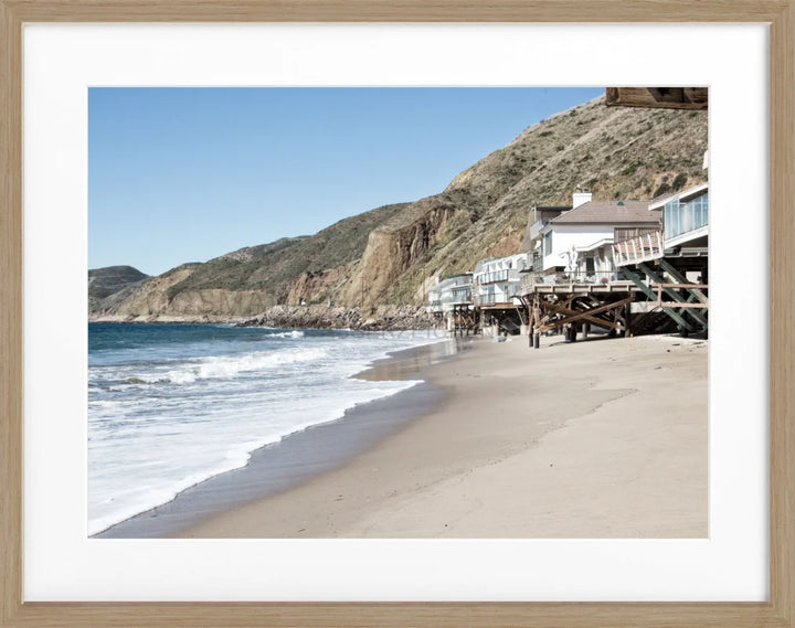 Poster Kalifornien Malibu ’Beach House’ K57 - Eiche