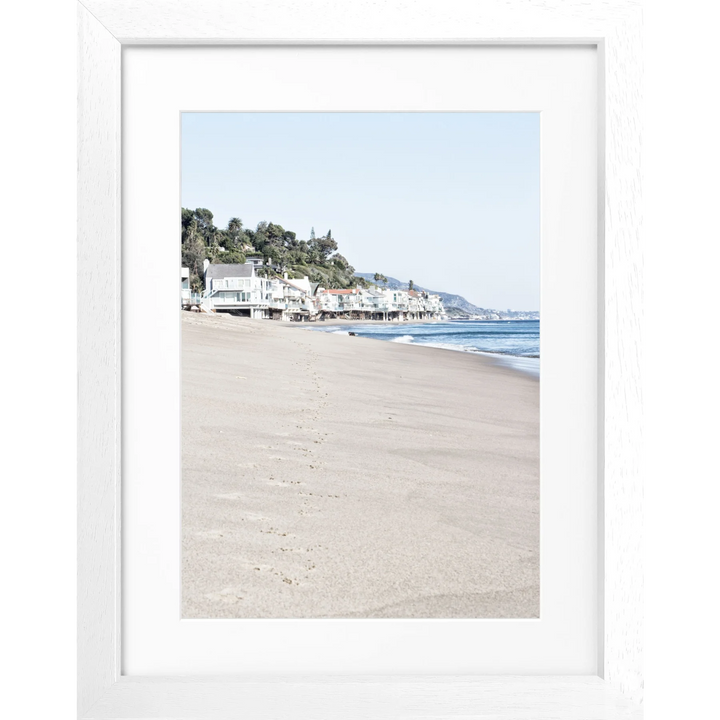 Poster Kalifornien Malibu ’Beach House’ K79 - Weiss 3cm