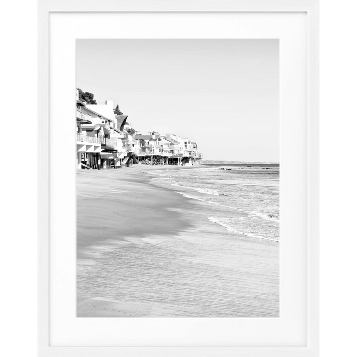 Poster Kalifornien Malibu ’Beach House’ K81 - Weiss