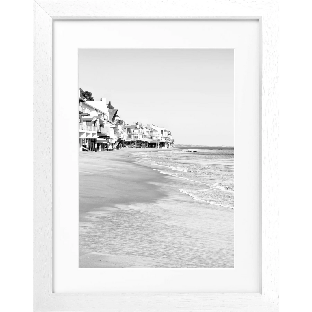 Poster Kalifornien Malibu ’Beach House’ K81 - Weiss 3cm