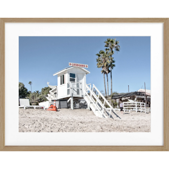 Poster Kalifornien Malibu ’Beach Lifeguard’ K72 - Eiche