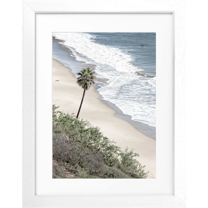 Poster Kalifornien Malibu K64 - Weiss 3cm / Motiv: farbe