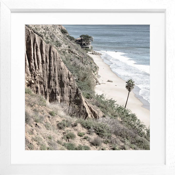 Poster Kalifornien Malibu K64Q - Weiss 3cm / Motiv: farbe