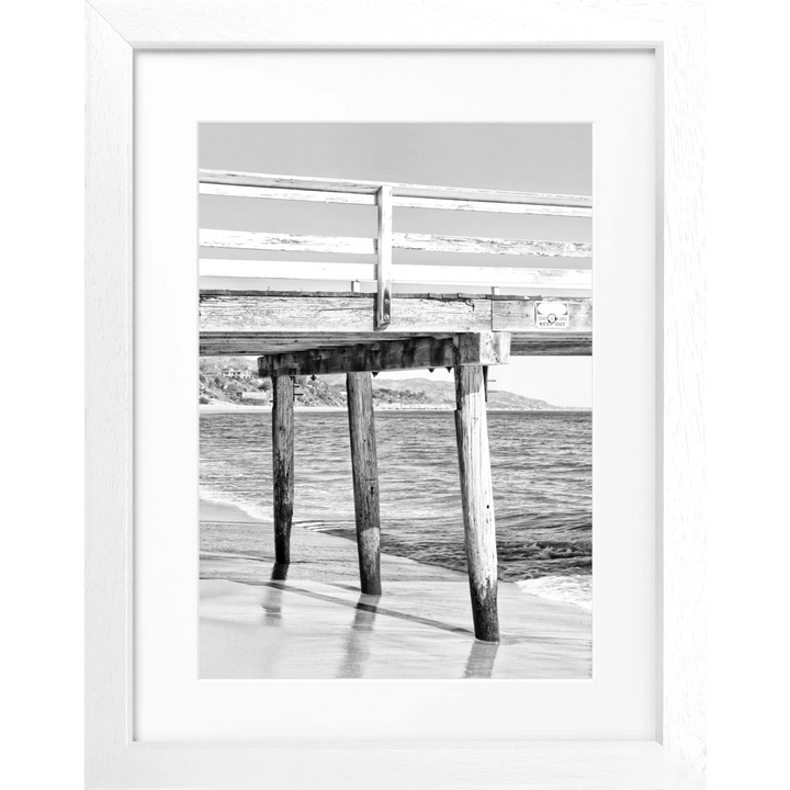 Poster Kalifornien Malibu ’Pier’ K68 - Weiss 3cm