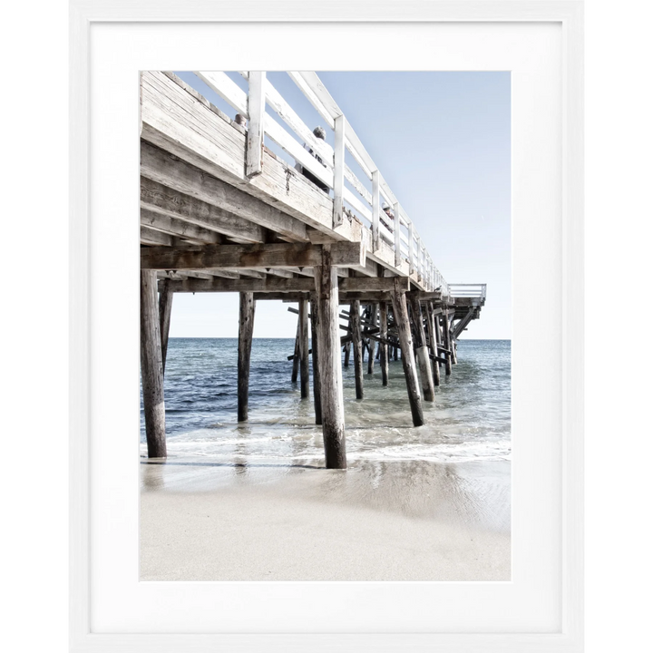 Poster Kalifornien Malibu ’Pier’ K69 - Weiss 1.5cm / S