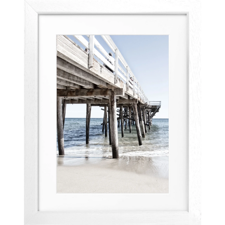 Poster Kalifornien Malibu ’Pier’ K69 - Weiss 3cm
