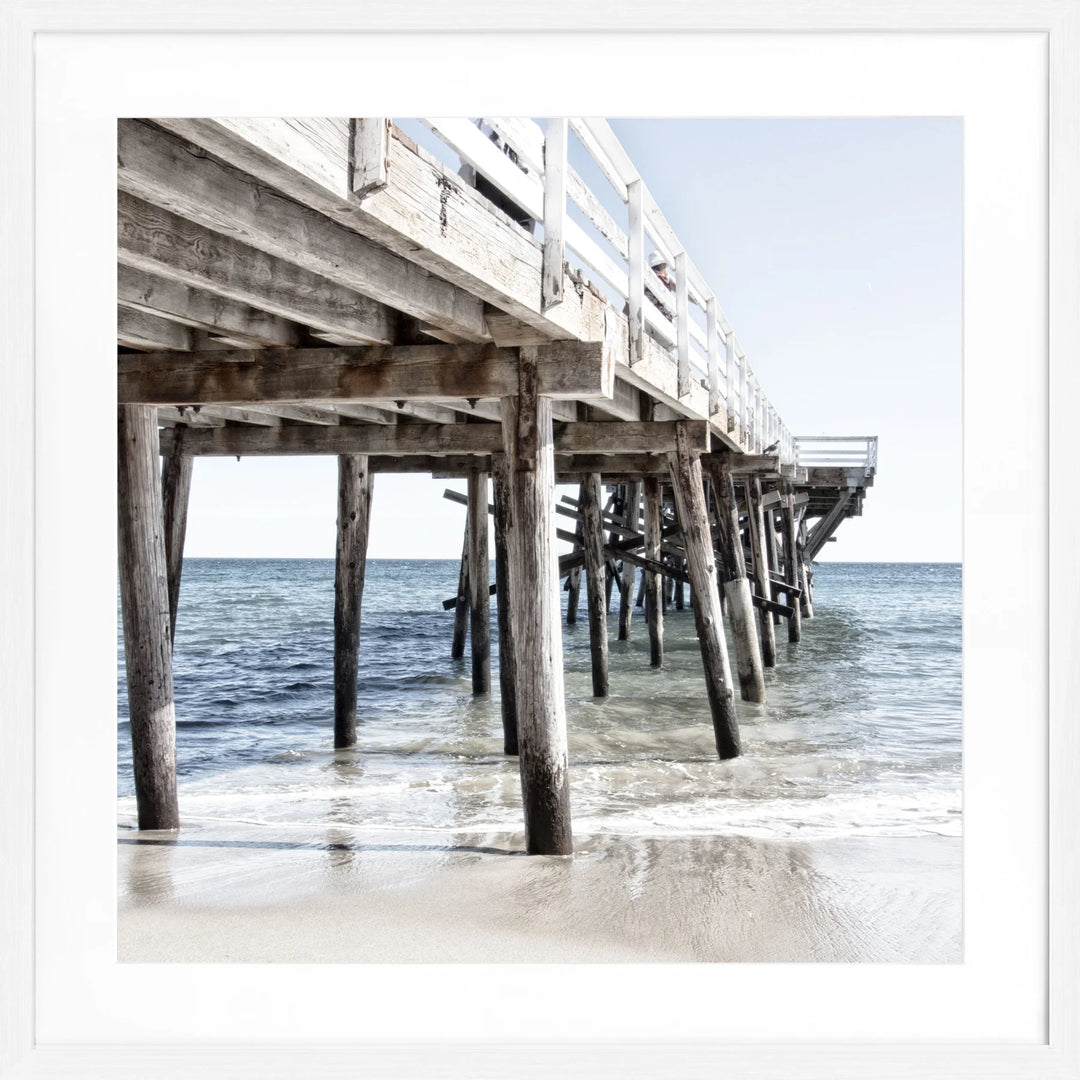Poster Kalifornien Malibu ’Pier’ K69Q - Weiss 1.5cm