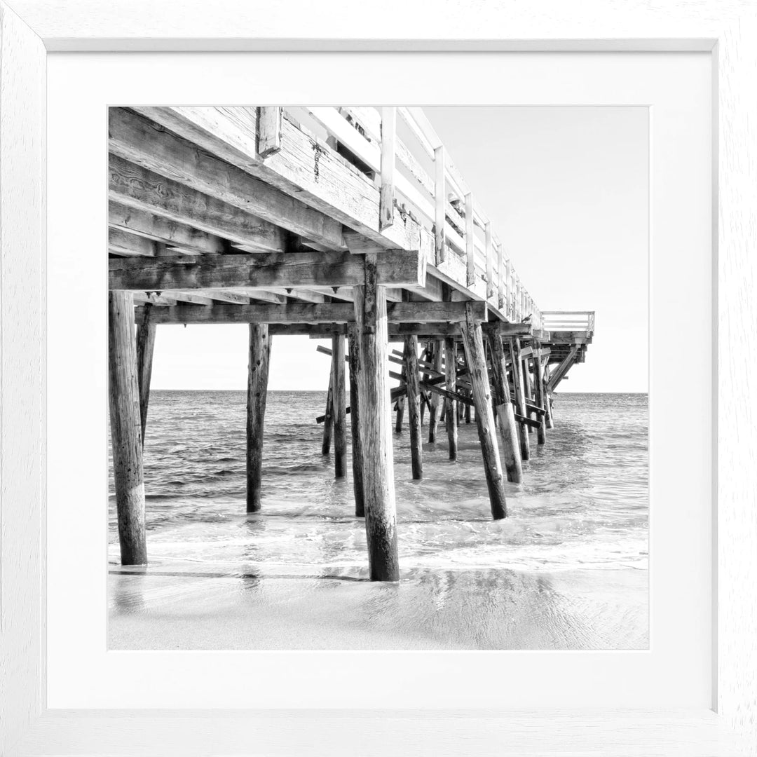 Poster Kalifornien Malibu ’Pier’ K69Q - Weiss 3cm