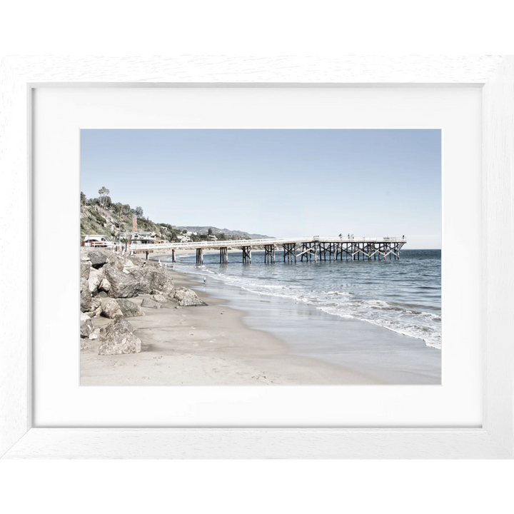 Poster Kalifornien Malibu ’Pier’ K71 - Weiss 3cm
