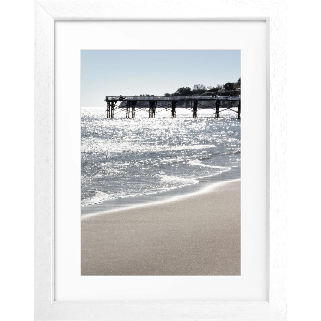 Poster Kalifornien Malibu ’Pier’ K76 - Weiss 3cm