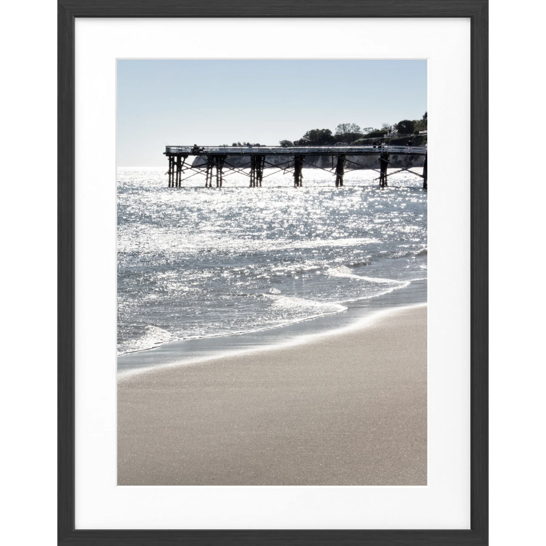 Poster Kalifornien Malibu ’Pier’ K76 - Schwarz matt