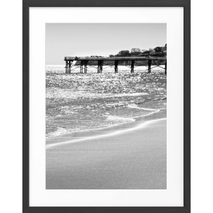 Poster Kalifornien Malibu ’Pier’ K76 - Schwarz matt