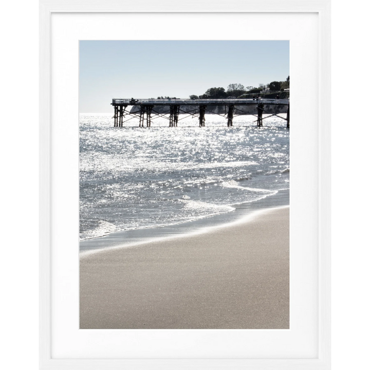 Poster Kalifornien Malibu ’Pier’ K76 - Weiss 1.5cm / S